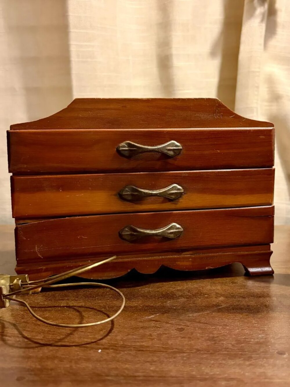 Vintage Tabletop 3-Drawer Chest